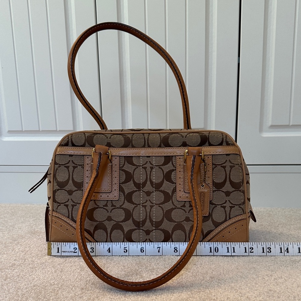 Coach Brown Signature Satchel
